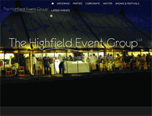 Tablet Screenshot of highfieldeventgroup.com